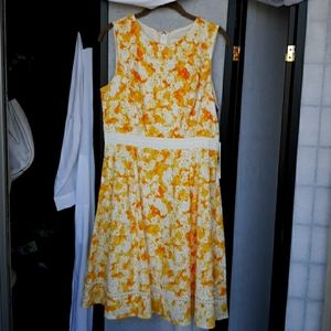 Calvin Klein size 8 fully lined beautiful summer dress,New